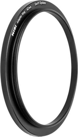 800q-01_128518 NiSi filter Swift System Adapter Ring 62mm adapter gas black NiSi filter Swift System Adapter Ring 62mm adapter gas is displayed diagonally against a plain background.