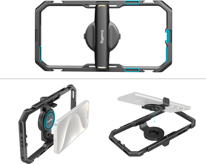 800q-02_128755 SmallRig 4704 All-in-One Video Kit for Smartphone Creators Quick Pro Edition