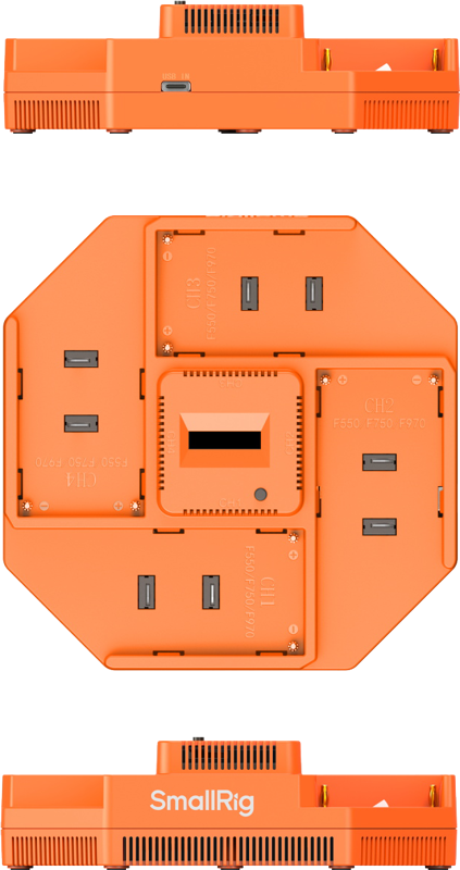 800q-02_129133 SmallRig 4837 4-Channel Camera Battery Charge NP-F
