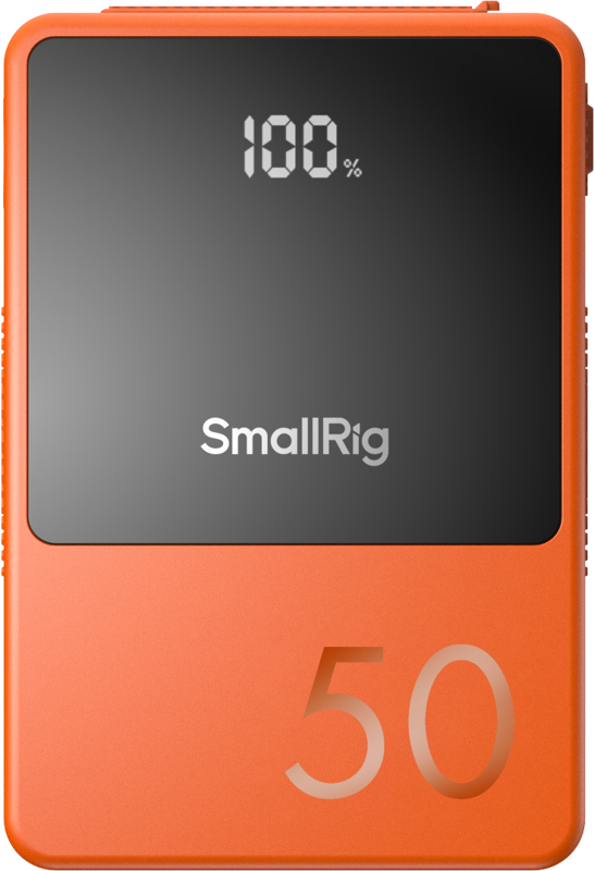 800q-02_129138 SmallRig 4871 V-Mount Battery Mini VB50 (Orange)