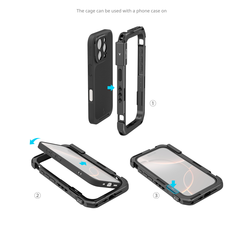 800q-02_129787 SmallRig 5007 Mobile Dual Handheld Kit for iPhone 16 Pro