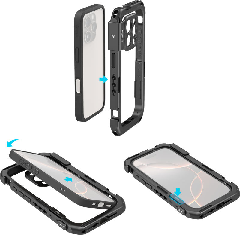 800q-02_129788 SmallRig 5008 Mobile Video Cage Basic Edition for iPhone 16 Pro