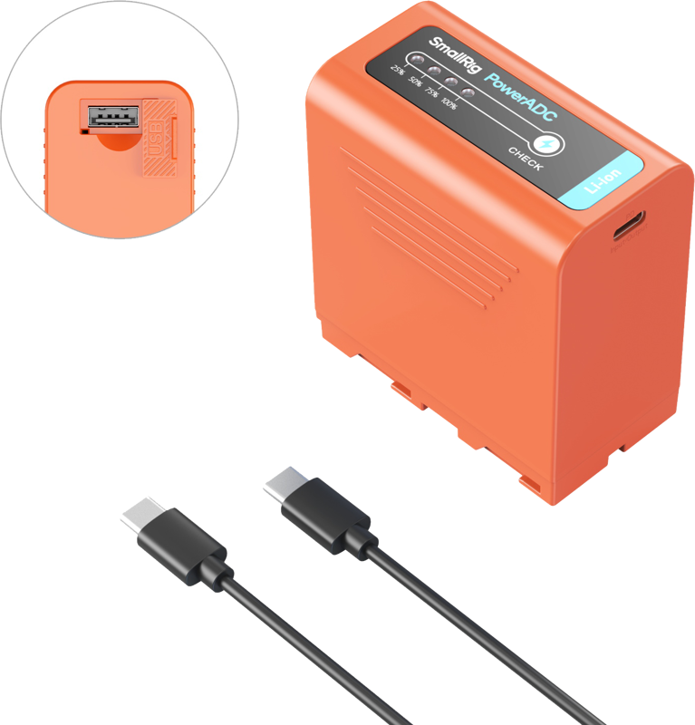 800q-02_129801 SmallRig 4972 USB-C Rechargeable Camera Battery NP-F970