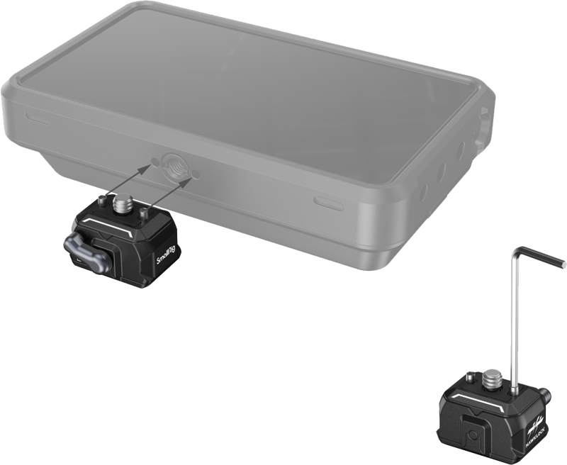 800q-03_118561 SmallRig 3513 Drop-In HawkLock Universal Mini Quick Release Clamp and Plate