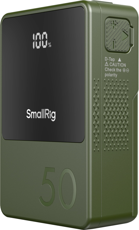 800q-03_129137 SmallRig 4872 V-Mount Battery Mini VB50 (Green)
