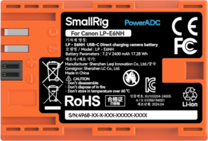 800q-03_129797 SmallRig 4968 USB-C Rechargeable Camera Battery LP-E6NH