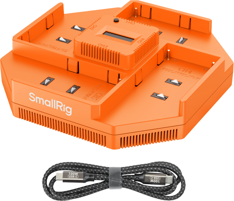 800q-04_129133 SmallRig 4837 4-Channel Camera Battery Charge NP-F