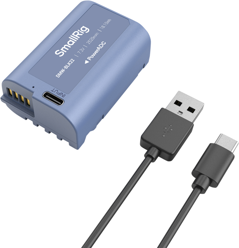 800q-04_129922 SmallRig 4906 USB-C Rechargeable Camera Battery DMW-BLK22
