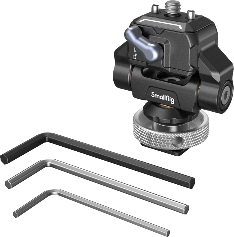 800q-05_118562 SmallRig 3514 Drop-In HawkLock Mini Quick Release Monitor Mount with Cold Shoe
