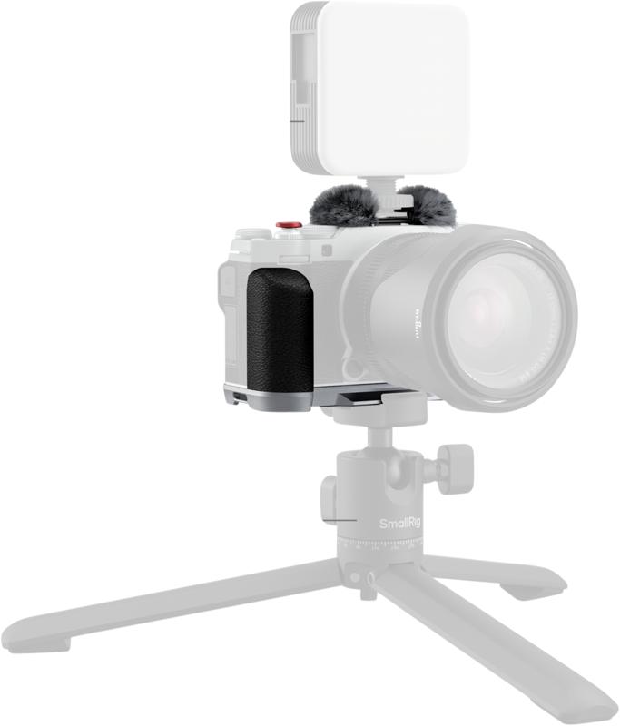 SmallRig 4875 L-Shape Mount Plate with Silicone Handle for Fujifilm X-M5 - Silver