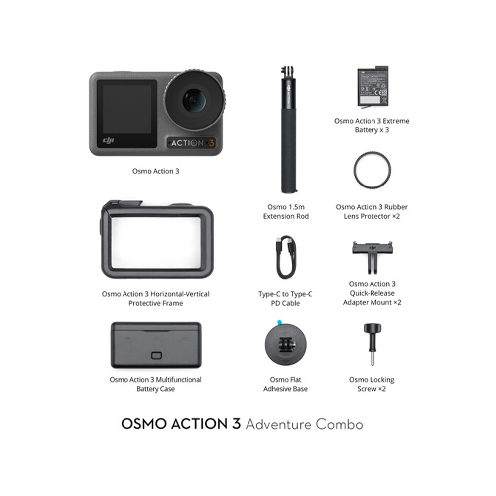 Action3Adv4 DJI Osmo Action 3 Adventure Combo -actionkamera