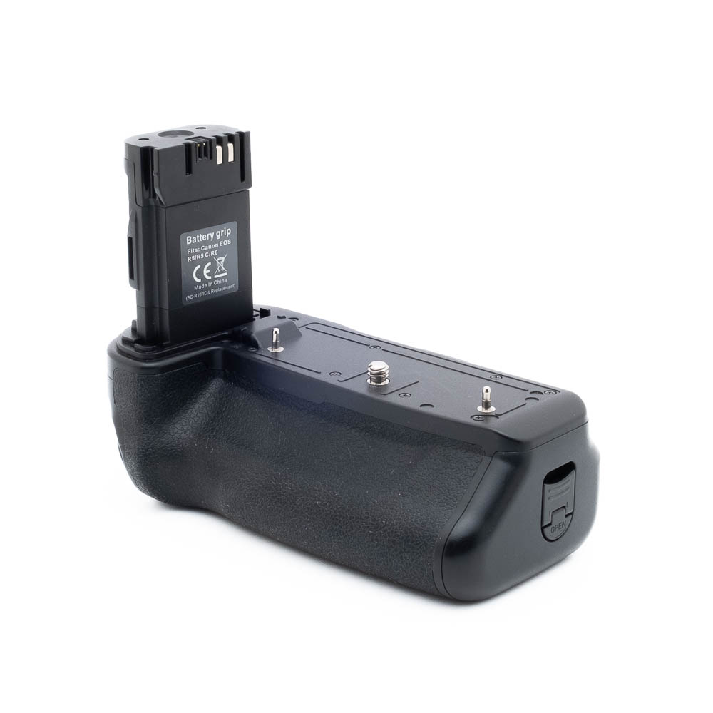 Canon R5 R5C R6 akkukahva-2 Akkukahva Canon R5/R5C/R6 kameroille - Käytetty
