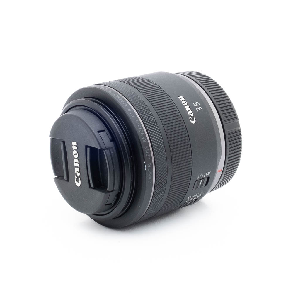 Canon RF 35mm f18 Macro IS STM-3-2 Canon RF 35mm f/1.8 Macro IS STM (Kunto K5, takuu 6kk) – Käytetty