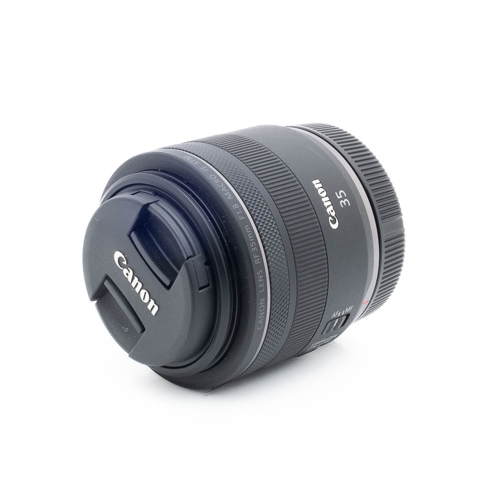 Canon RF 35mm f18 Macro IS STM-3 Canon RF 35mm f/1.8 Macro IS STM (Kunto K5, takuu 12kk) – Käytetty