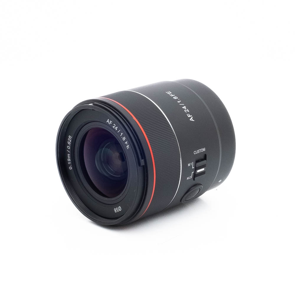 Samyang AF 24mm f18 FE-2 Samyang AF 24mm f/1.8 Sony FE (Kunto K5, takuu 6kk) - Käytetty