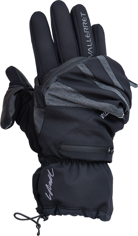 800q-04_121316 Vallerret Skadi Zipper Mitt LRS - Black S