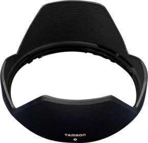 800q-01_MAINITEM_271 The Tamron Lens Hood for 70-200mm VC G2 (A025) is a black petal-shaped hood with the Tamron logo, designed to be attached to your lens to reduce glare and protect it.