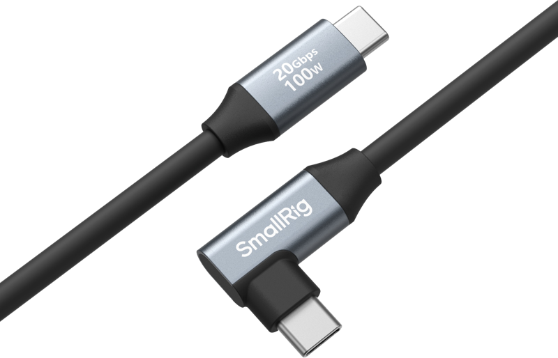 800q-02_130237 SmallRig 4790 USB-C (Straight) to USB-C (Angled) Data Cable 35cm