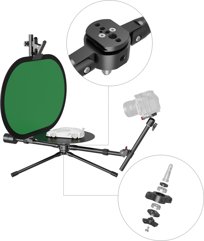 800q-02_130250 SmallRig 4807 Professional 12'' 360° Photography Turntable