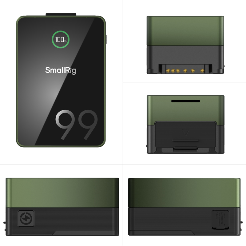 800q-02_130578 SmallRig 4974 V-Mount Battery VB99 Pro Mini (Green)