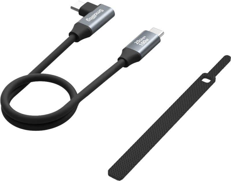 800q-03_130237 SmallRig 4790 USB-C (Straight) to USB-C (Angled) Data Cable 35cm