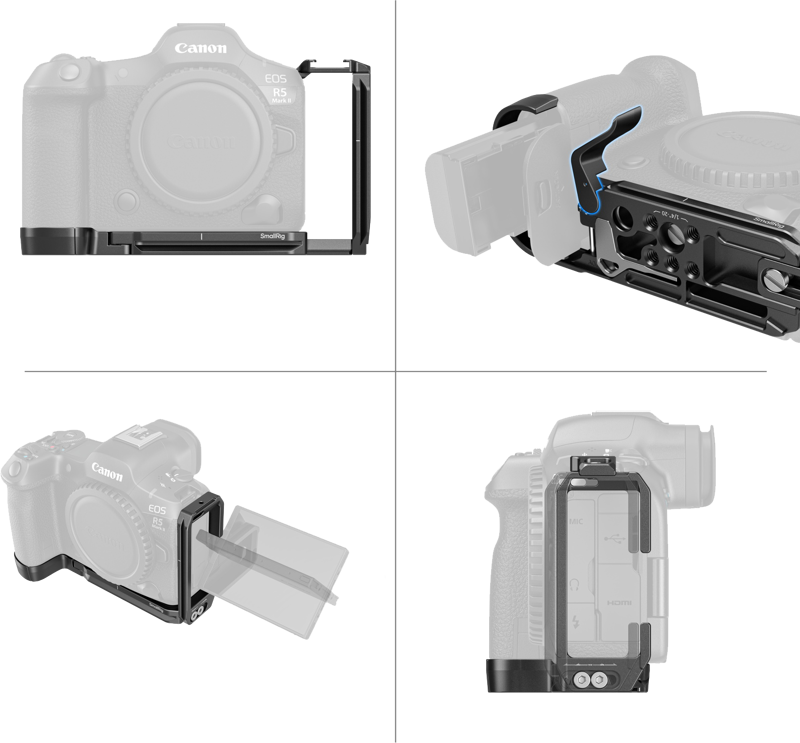 800q-04_130214 SmallRig 4983 L-Shape Mount Plate for Canon EOS R5 Mark II