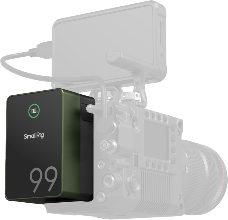 800q-04_130578 SmallRig 4974 V-Mount Battery VB99 Pro Mini (Green)