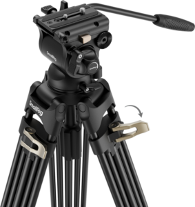 SmallRig 4686 Heavy-Duty Fluid Head Video Tripod Kit AD-01S