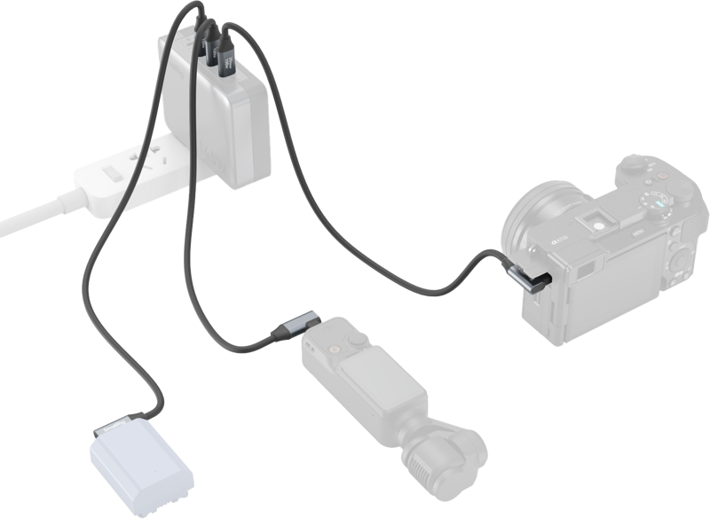 800q-05_130237 SmallRig 4790 USB-C (Straight) to USB-C (Angled) Data Cable 35cm