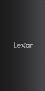 800q-01_128969 The sleek, rectangular black Lexar SSD SL300 (1TB) features silver Lexar lettering and offers USB3.2 Gen2 connectivity with up to 1050MB/s read and 1000MB/s write speeds.