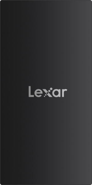 800q-01_128969 The sleek, rectangular black Lexar SSD SL300 (1TB) features silver Lexar lettering and offers USB3.2 Gen2 connectivity with up to 1050MB/s read and 1000MB/s write speeds.