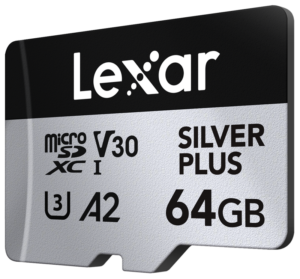 800q-02_128076 Lexar microSDXC Silver Plus 1066x 64GB -muistikortti