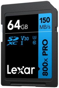 800q-02_128862 Lexar SDHC 800x Pro UHS-I card - 64GB -muistikortti