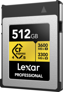 800q-02_130542 Lexar CFexpress 4.0 Pro Gold R3600/W3300 512GB -muistikortti