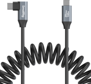 800q-02_130701 SmallRig 4792 USB-C Straight to USB-C Angled Coiled Data Cable