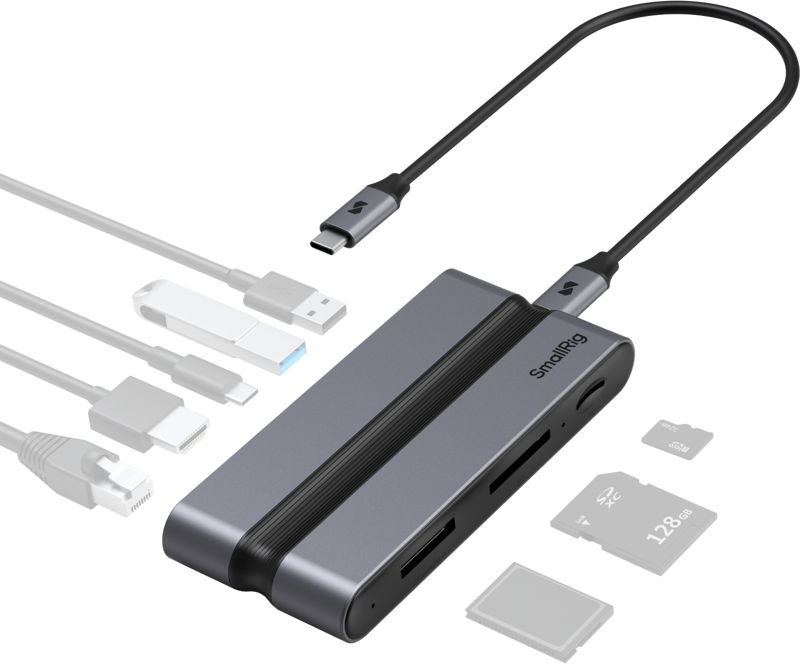 800q-02_130959 SmallRig 4663 CFexpress (Type A) Docking Station for Creators -muistikortinlukija