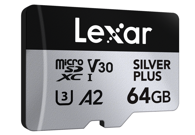 800q-03_128076 Lexar microSDXC Silver Plus 1066x 64GB -muistikortti
