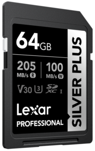 800q-03_128079 Lexar SDXC Professional SILVER Plus 1066x (V30) 64GB -muistikortti