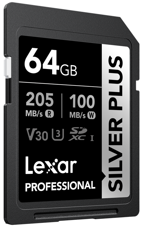 800q-03_128079 Lexar SDXC Professional SILVER Plus 1066x (V30) 64GB -muistikortti