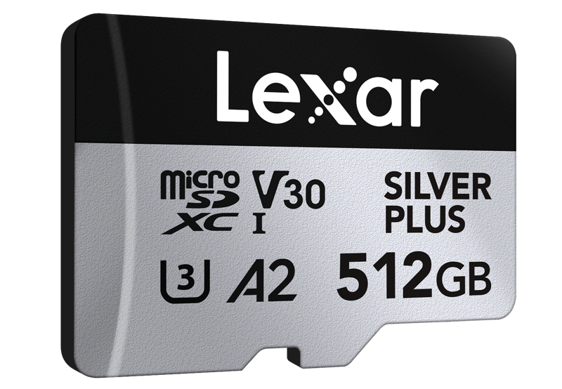 800q-03_128512 Lexar microSDXC Silver Plus 1066x 512GB -muistikortti