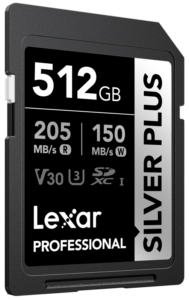 800q-03_128514 Lexar SDXC Professional SILVER Plus 1066x (V30) 512GB -muistikortti