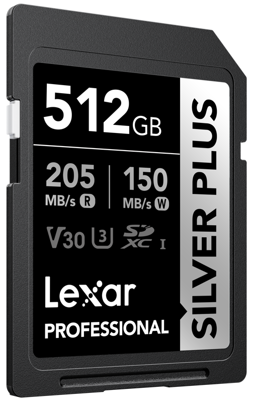 800q-03_128514 Lexar SDXC Professional SILVER Plus 1066x (V30) 512GB -muistikortti