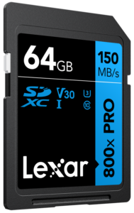 800q-03_128862 Lexar SDHC 800x Pro UHS-I card - 64GB -muistikortti