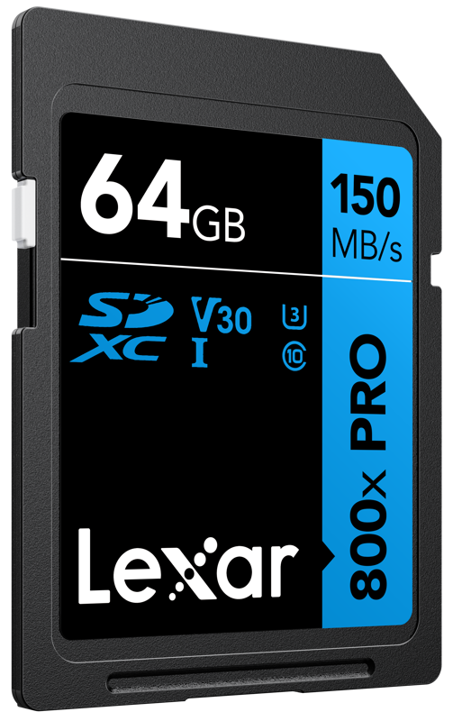 800q-03_128862 Lexar SDHC 800x Pro UHS-I card - 64GB -muistikortti
