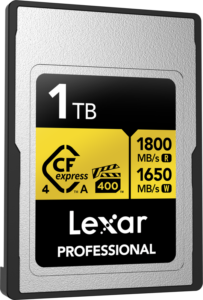 800q-03_130644 Lexar CFexpress 4.0 Pro Gold, VPG400, R1800/W1650 (Type A) 1TB -muistikortti