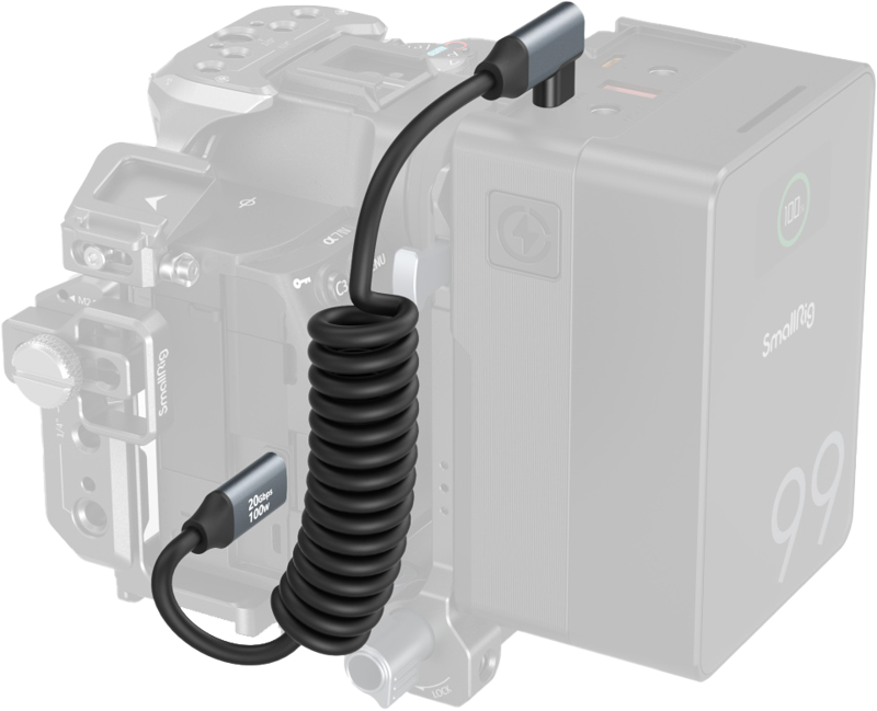 800q-03_130701 SmallRig 4792 USB-C Straight to USB-C Angled Coiled Data Cable
