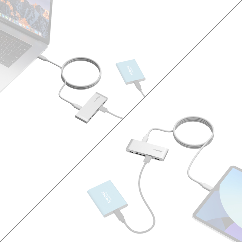 800q-03_130958 SmallRig 4746 5-in-1 Memory Card Reader for Travel Photography -muistikortinlukija