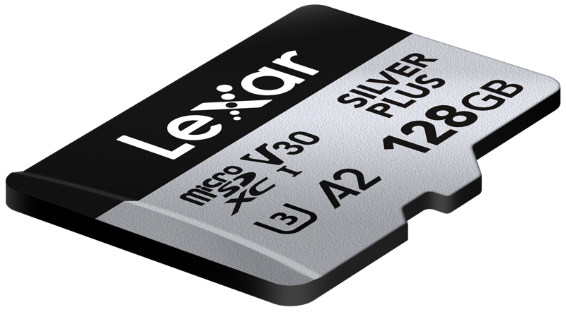 800q-04_128077 Lexar microSDXC Silver Plus 1066x 128GB memory card