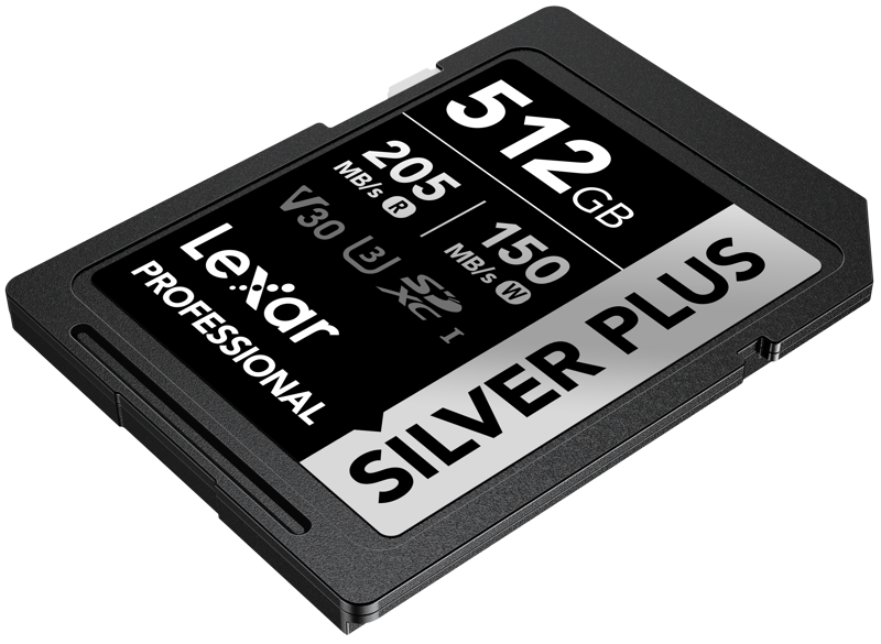 800q-04_128514 Lexar SDXC Professional SILVER Plus 1066x (V30) 512GB -muistikortti