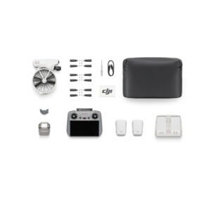 DJI-Flip-Fly-More-Combo_batteries-inserted_3 DJI Flip Fly More Combo + RC2 ohjain -lennokkipakkaus sisältää kokoontaitetun lennokin, potkurit, kauko-ohjaimen, kaksi akkua, latauskeskittimen, kantolaukun, kaapelit, ruuvimeisselin, varaosat, kardaanisuojan ja DJI-logokortin.